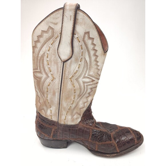 Marlboro Classics Rare Patchwork Reptile, Snake, Lizard Boots Men's Size 42 US 9 - Picture 2 of 15